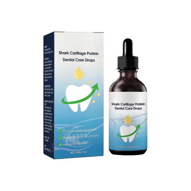 30ml Shark Cartilage Protein Dental Regrowth Drops, Tooth Serum Whitening, Color Corrector Tooth Serum 1pc on Productcaster.