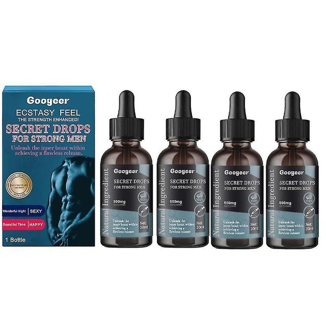 Googeer Secret Male Strength Drops Relieve Anxiety, Relax Body And Mind, Increase Vitality, Body Strengthening Drops 4PCS on Productcaster.