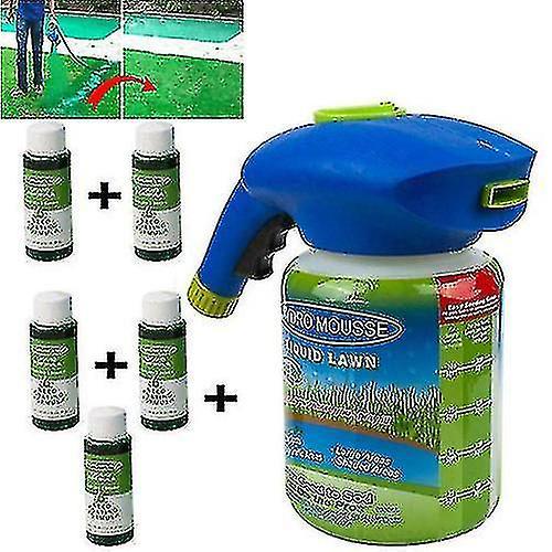 Pulvérisateur de pelouse Liquid Liquid Hydro Seeding System Mousse Household Grass Care1 bouteille 1 liquide on Productcaster.