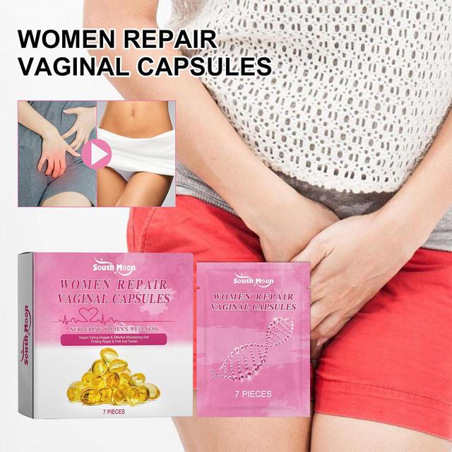 Women Repair Vagianal Capsules, 7PCS/Bag Natural Repair Capsules, Firming Repair & Pink and Tender Natural Capsule 3 packs-21pcs on Productcaster.