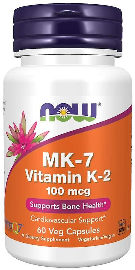 NOW Foods Jetzt Lebensmittel MK-7 Vitamin K-2 100mcg 120 Gemüsekapseln 75 gr on Productcaster.