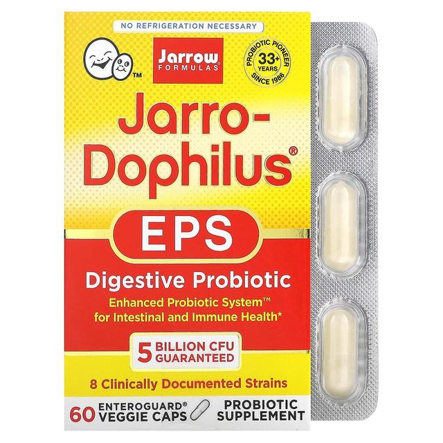 Jarrow Formulas, Jarro-Dophilus EPS, Verdauungs-Probiotikum, 5 Milliarden KBE, 60 Enteroguard vegetarische Kapseln on Productcaster.