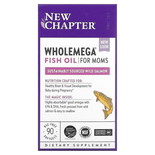 New Chapter, Wholemega Fish Oil for Moms, 90 Softgels on Productcaster.