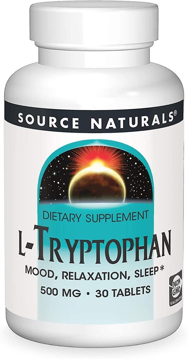 Source Naturals L-Tryptophan 500mg 30 Tabletten on Productcaster.