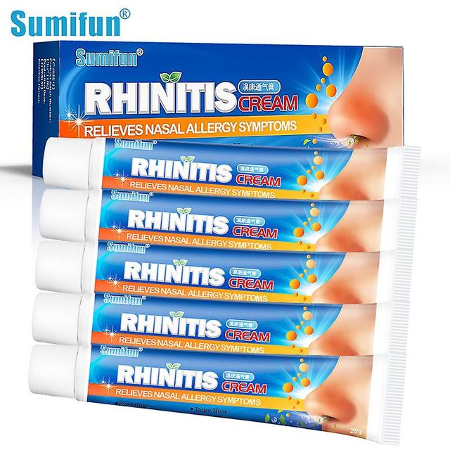 10pcs Sumifun Rhinitis Cream Chronic Sinusitis Medical Nose Ointment Cold Breathe Better Nasal Congestion Herb Chinese Medicine 10Pcs with boxes on Productcaster.