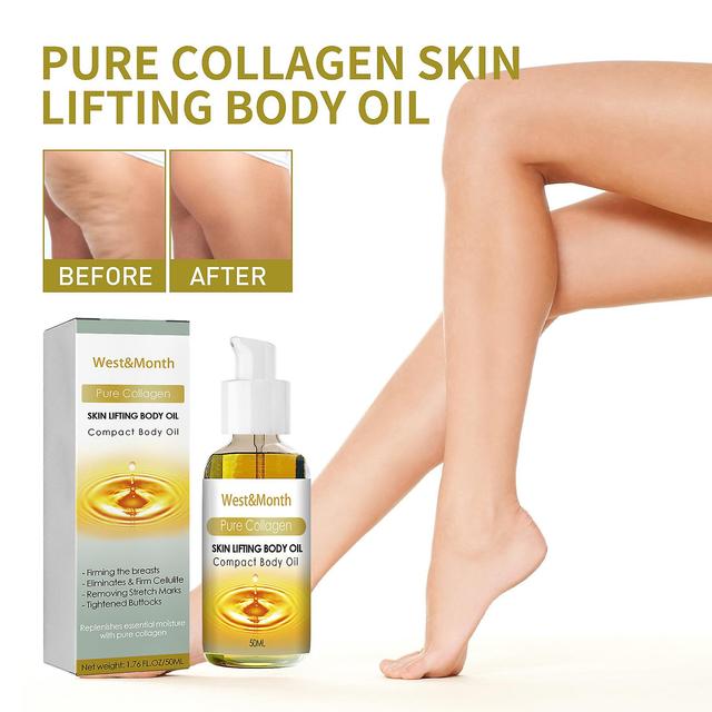 Flye Collagen Slimming Oil Tightens Arms And Belly , Resists Orange Peel, Shapes Body, Lifts Buttocks, And Beautifies Skin Yellow on Productcaster.