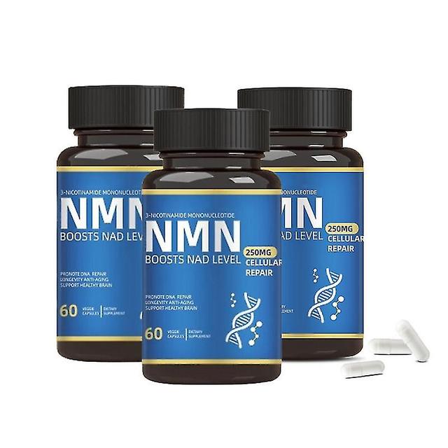 3x Nmn Kapslar 250mg Nad Nikotinamid Höghållfast Tillskott 99,95% Anti Aging on Productcaster.