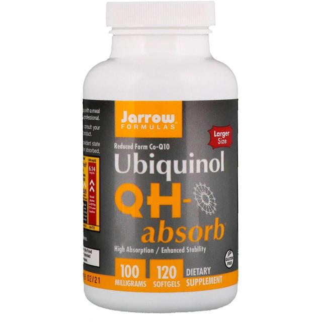 Jarrow Formulas Jarrow Formler, Ubiquinol, QH-Absorb, 100 mg, 120 Softgels on Productcaster.