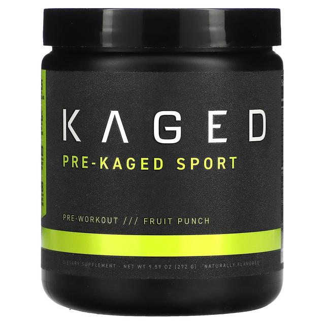 Kaged, PRE-KAGED, Sport, Pre-Workout, Fruit Punch, 9,59 oz (272 g) on Productcaster.