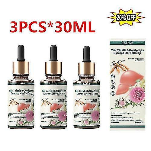 3 pz Tinaherbs Cardo mariano Cordyceps Sinensis Gocce - Riparazione disintossicante on Productcaster.