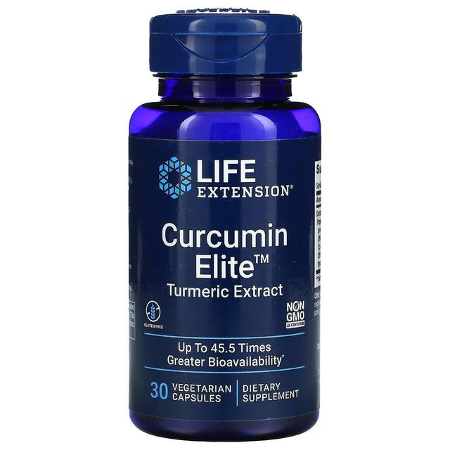 Life Extension Livsförlängning, Curcumin Elite, Gurkmeja Extrakt, 30 Vegetariska kapslar on Productcaster.