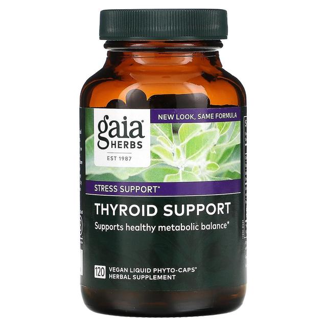 Gaia Herbs, Thyroid Support, 120 Vegan Liquid Phyto-Caps on Productcaster.