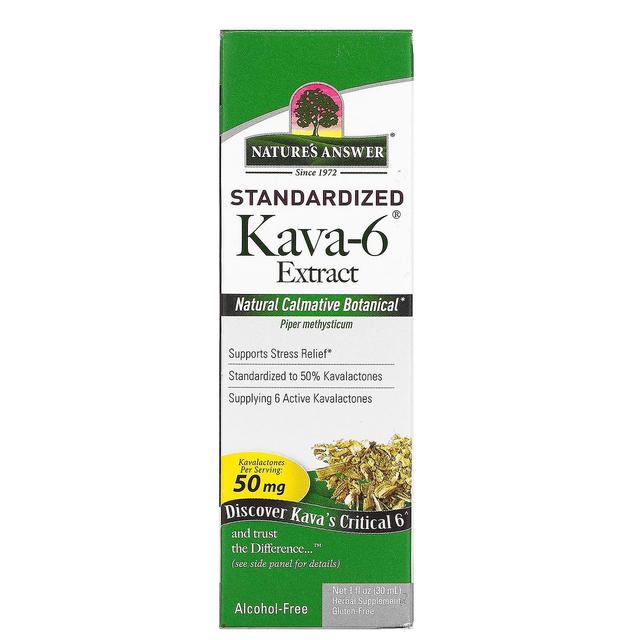 Nature's Answer, Kava-6, Alcohol-Free Extract, 1 fl oz (30 ml) on Productcaster.