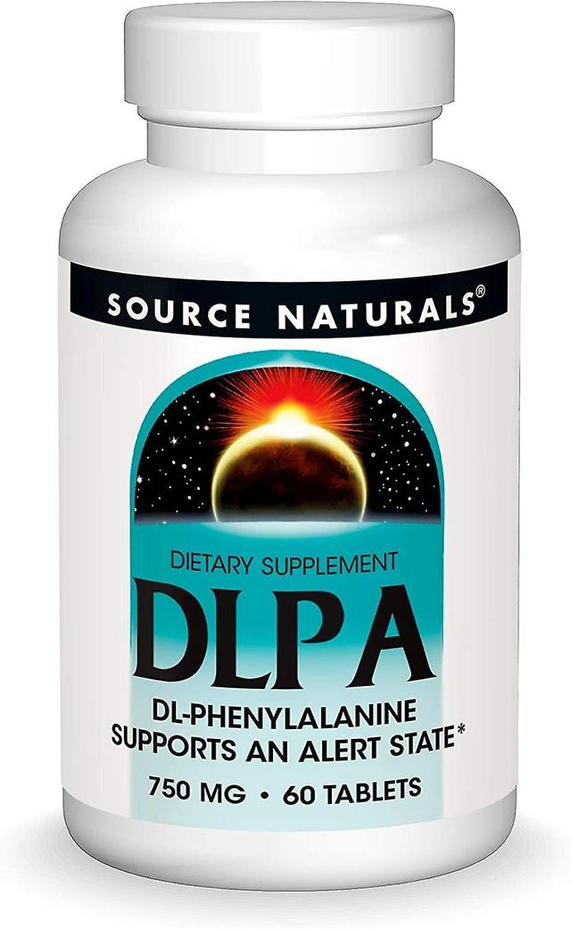 Source Naturals DLPA (DL-Phenylalanin) 750mg 60 Tabletten on Productcaster.