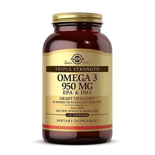 Solgar Triple Fuerza Omega-3, 950 mg, 100 Geles Blandos (Pack de 2) on Productcaster.