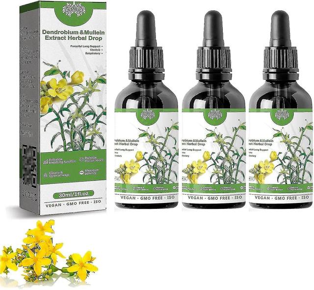 HKXYQ 3x Dendrobium Mullein Extract - Lung Cleanse andningsdroppar on Productcaster.