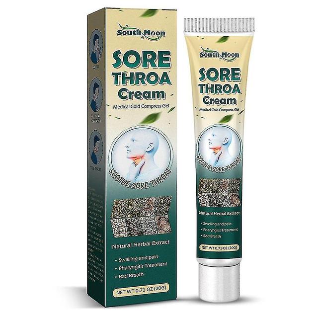 1/2pcs Sore Throat Cream Natural Herbal Extract Tonsils Sore Throat Sore Throat Relief Cream789 on Productcaster.