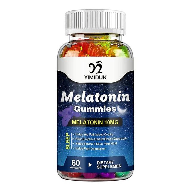 Visgaler Melatonin Gummies 10 Mg Adult Sleep Supplement Help Deep Sleep Save Relieve Insomnia Melatonin For Audlt Middle-aged Elderly 1 Bottles on Productcaster.