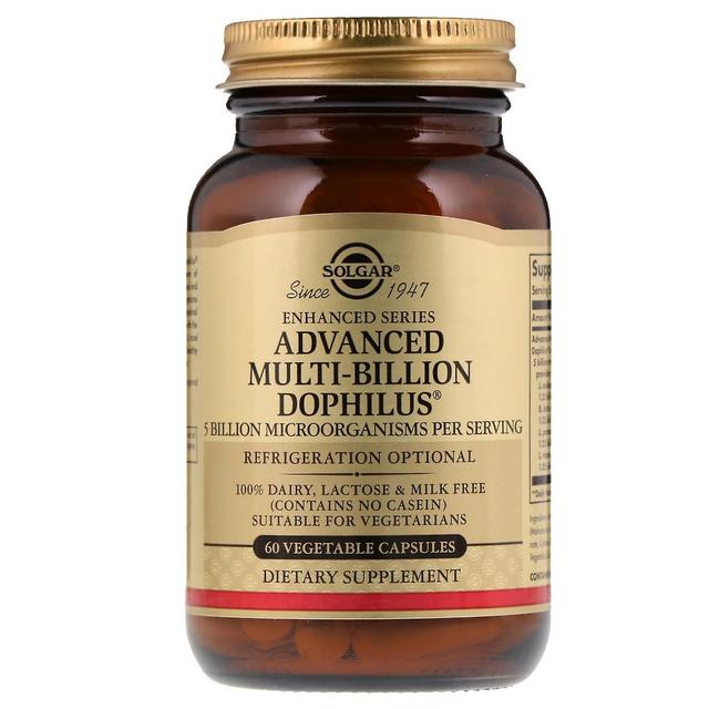 Solgar, Advanced Multi-Billion Dophilus, 60 Vegetable Capsules on Productcaster.