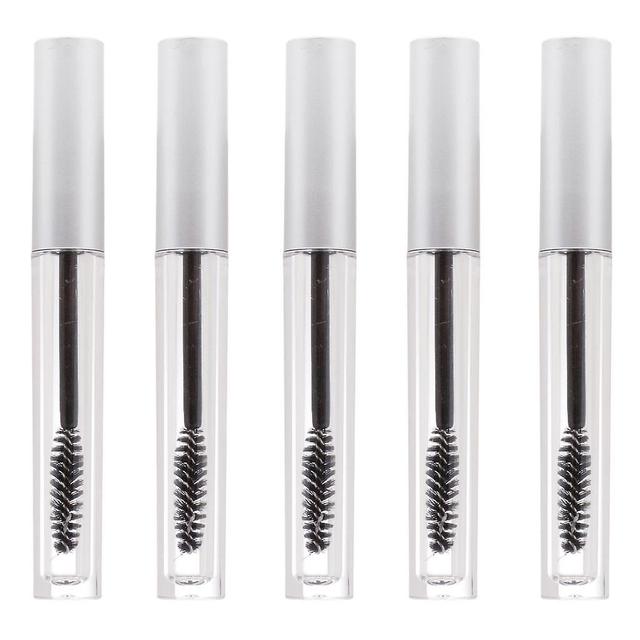 5 Pièces 2.5ml Vide Tubes Baguettes Cils Huile Fiole Liquide Bouteille Argent on Productcaster.