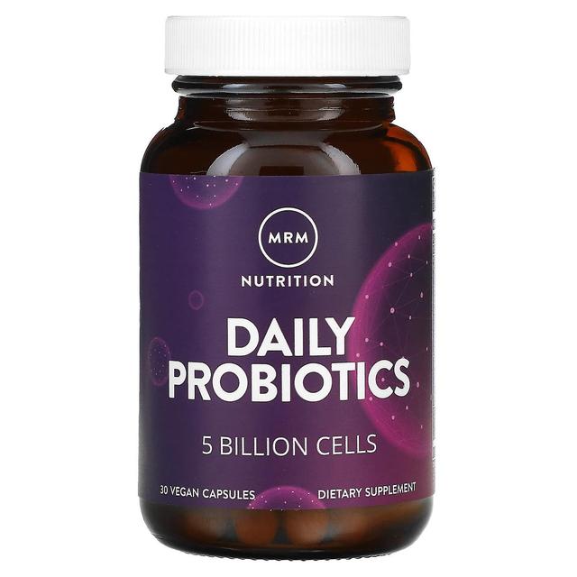 MRM Nutrition, Daily Probiotics, 5 Billion Cells, 30 Vegan Capsules on Productcaster.