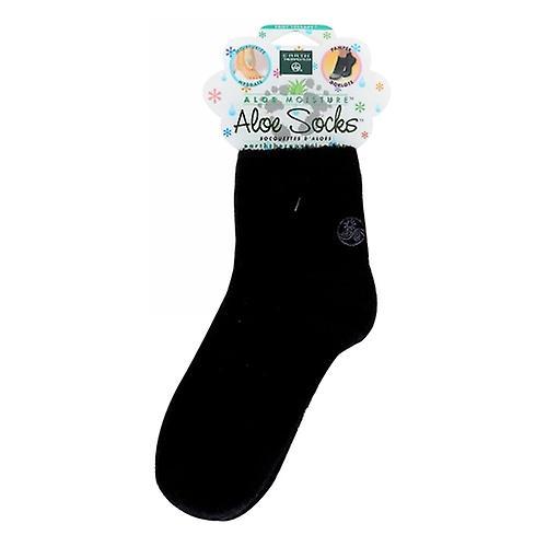 Earth Therapeutics Aloe Moisturising Socken, Schwarzes Paar (1er-Packung) on Productcaster.