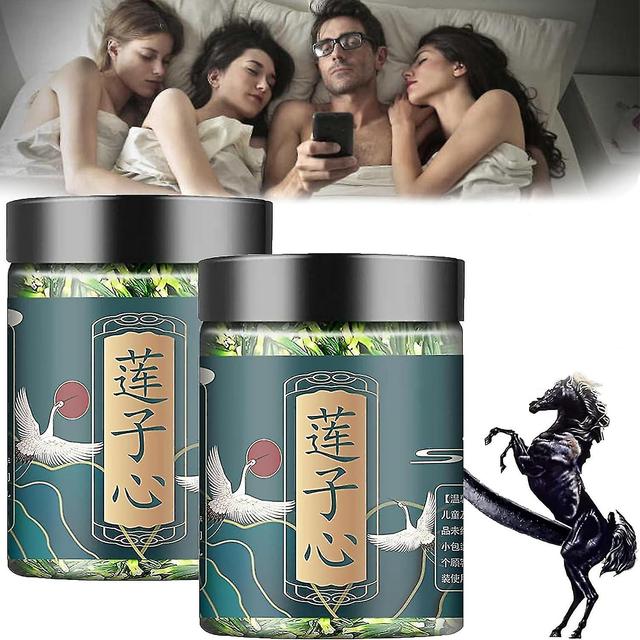 Lotus Seed Core Tea voor mannen, Lotus Seed Tea, Men's Essentials Pure Chinese kruidenthee, natuurlijke Lotus Seed Heart Tea Lian Zi Xin Thee 2st. on Productcaster.