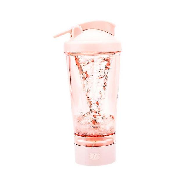 Vcc Pink Electric Body Shaker Cup Protein Powder Milkshake Automatic Mixing Cup on Productcaster.