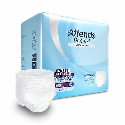 Attends Frequenta Unisex Adult Absorbent Underwear Discreet Pull On con cuciture strappate grandi Hea usa e getta, conteggio di 56 (confezione da 1) on Productcaster.