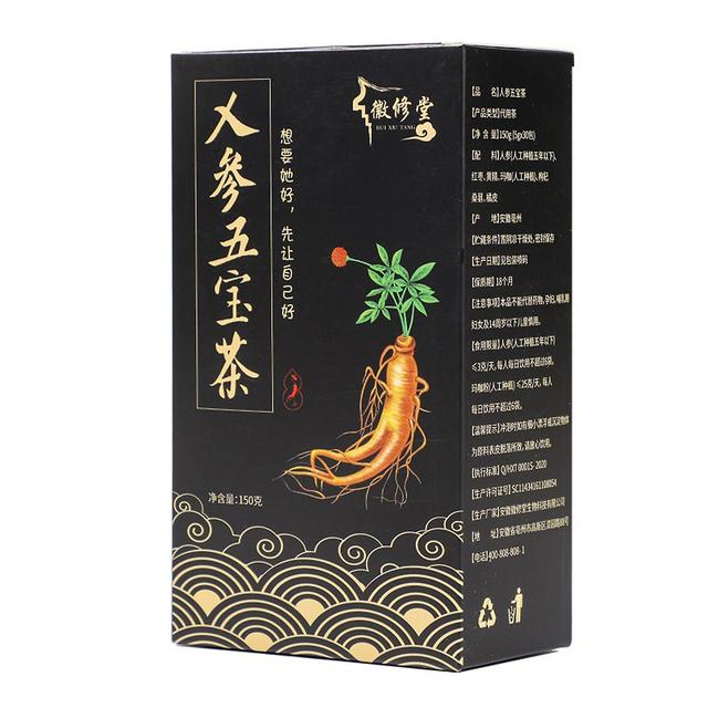 wirlsweal 30Pcs/Set Ginseng Tea Herbal Anti-stress Fragrant Men Energy Tonic Tea for Gift on Productcaster.