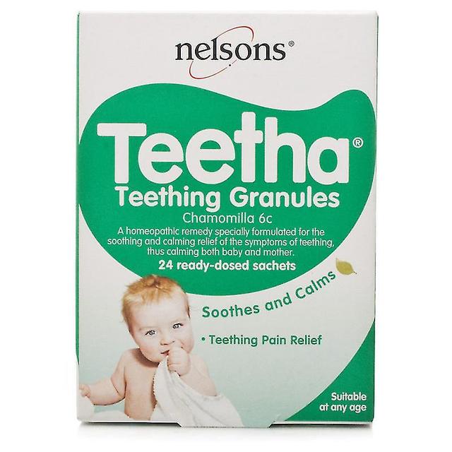 Vitamins Supplements Nelsons Teetha Teething Granules 24 Sachets on Productcaster.