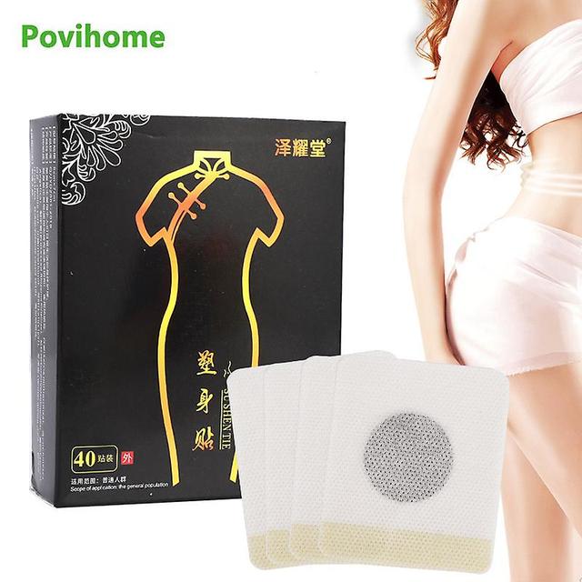 Qian 40pcs / boîte Patch minceur Perdre du poids Nombril Autocollant Cuisse Bras Cellulite Réduire le ventre Graisse Combustion Corps Détox Massage... on Productcaster.