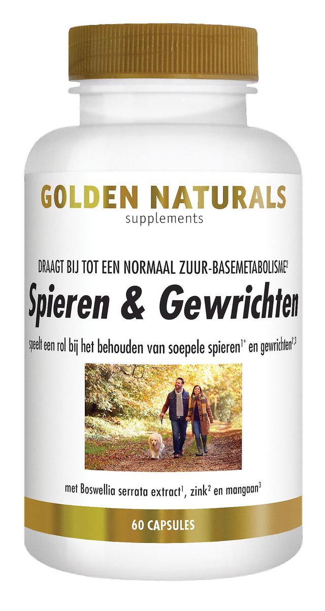 Golden Naturals muskler & leddene (60 kapsler) on Productcaster.