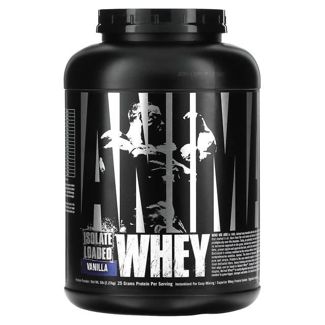 Universal Nutrition, Animal Whey Isolate Loaded, Vanilla, 5 lb (2.27 kg) on Productcaster.