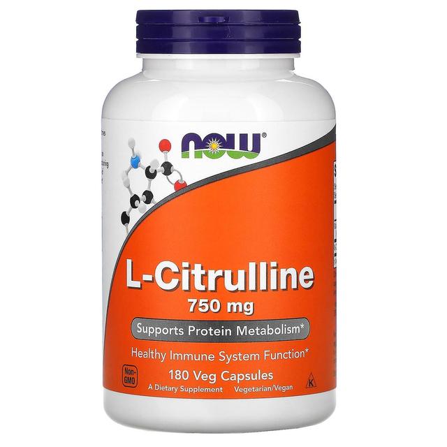 NOW Foods, L-Citrulline, 750 mg, 180 Veg Capsules on Productcaster.