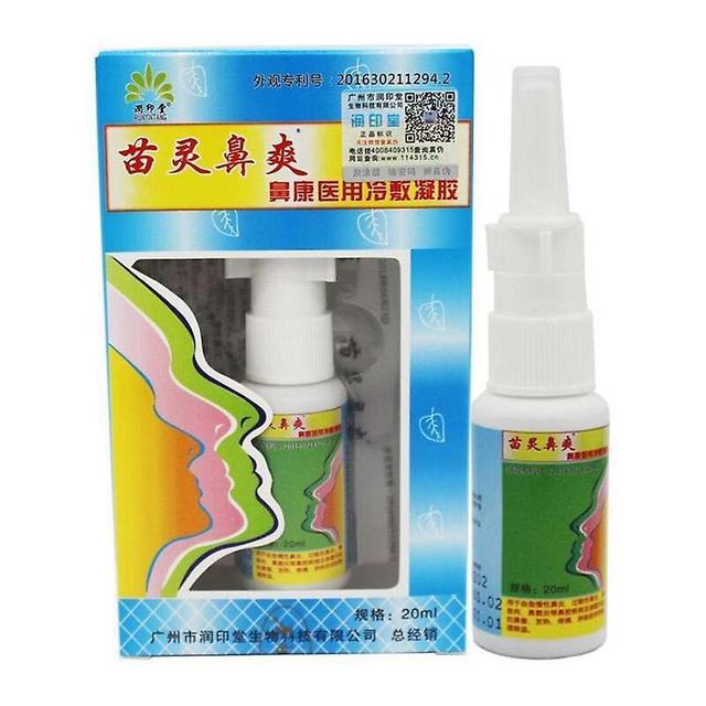 Coscelia 20ml Kräuter-Rhinitis Sinusitis Spray Bi Shuang Ling Miao Nationalität Essenz Behandlung Rhinitis Saubere Nasenpflege Kräuterspray B on Productcaster.