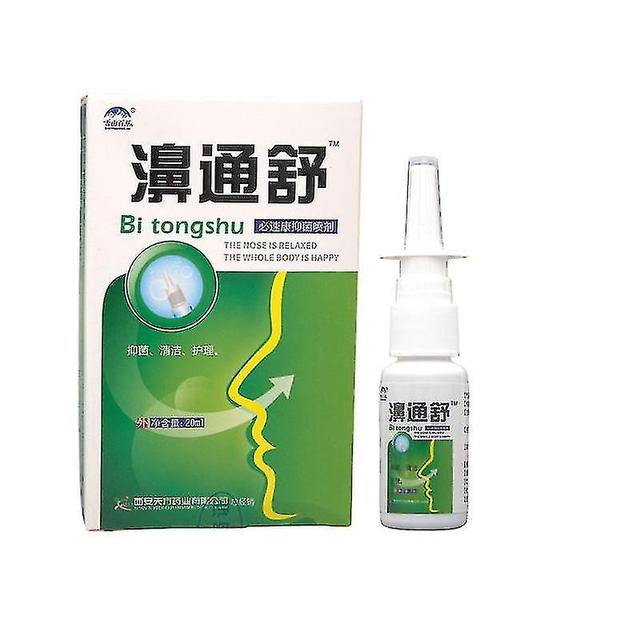 Bi Tong Shu 100% Pure Herb Nasal Spray Treatment Traditional Medical Nose Care Chronic Rhinitis Sinusitis 20ml With Box on Productcaster.