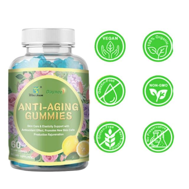 60ct vitamina E gomosa pele fórmula anti-envelhecimento reduz rugas 1pc on Productcaster.