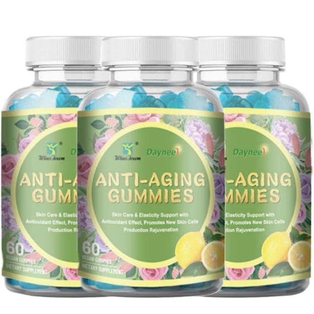 Anti-aging Gummies | Dietary Supplement For Skin Care, Fine Lines, Wrinkles, Skin Elasticity And Dark Spots 3PCS on Productcaster.