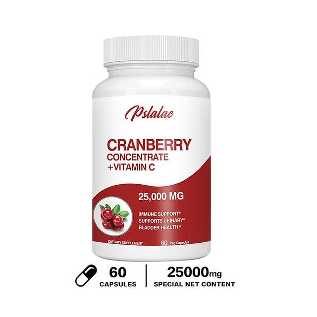 Visgaler Organic Cranberry Extract (25,000 Mg) With Vitamin C And Vitamin E For Prostate Support And Urination 120 Capsules 60 Capsules on Productcaster.