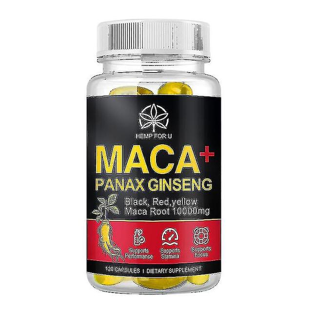 Tib Hfu Panax Ginseng Maca Extract Capsules Potent Stamina Potency Endurance Immunity Health Kidney Male Energy Supplements Men Only 120pcs on Productcaster.