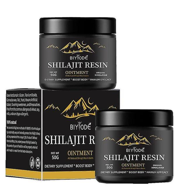 Mike 2pcs Resin Paste Pure Himalayan Shilajit Resin, Natural Source Of Fulvic Acid 50g on Productcaster.