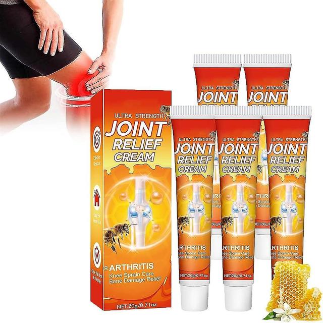 5 Pcs New Zealand Bee Venom Professional Care Gel, New Zealand Bee Venom Joint Relief Gel, Cream Gel For Bone And Joint Care on Productcaster.