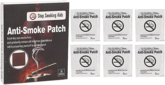 30/60pcs Stop Smoking Aid Patches, Safety Herbal Extract Stickers For Smoking Cessonation, Easy To Stop Smoking Get Out Of Bad Habits 30pcs on Productcaster.