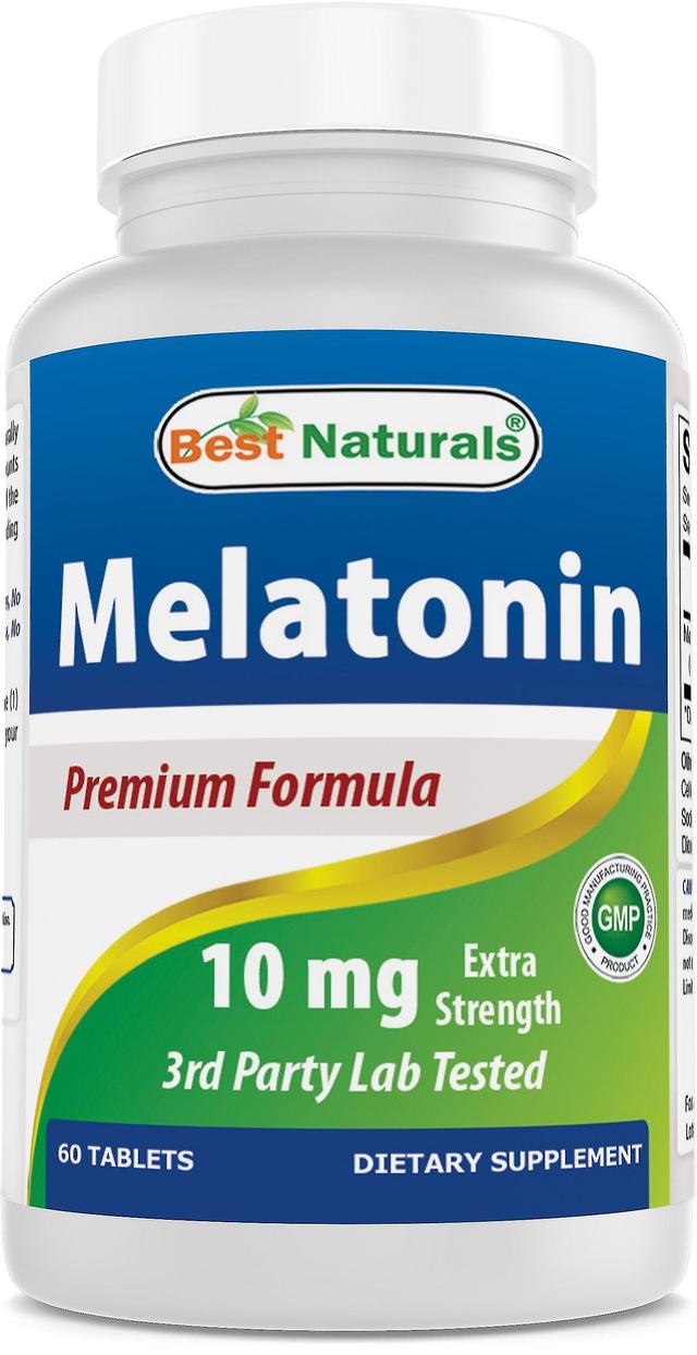 Melatonin 10 mg 60 Tabletten | Medikamentenfreie Schlafhilfe für die Nacht - Melatonin für Schlaf und Entspannung on Productcaster.