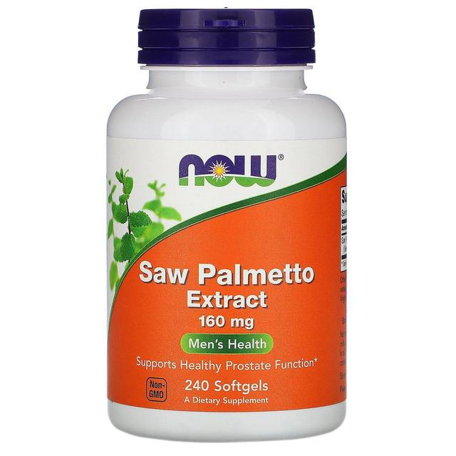 NOW Foods Agora Alimentos, Extrato de Saw Palmetto, 160 mg, 240 Cápsulas Gelatinosas on Productcaster.