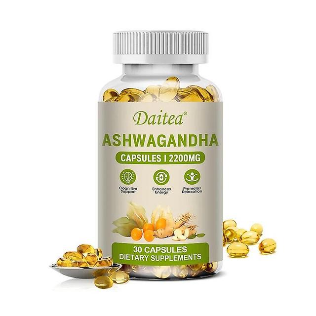 Vorallme Daitea Ashwagandha Extract Capsules for Stress, Energy and Endurance, Immune System Support - 2200 mg Dietary Supplement 30 count-1 bottle on Productcaster.