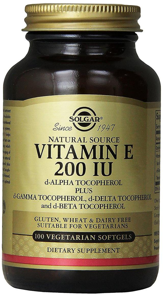 Solgar Vitamin E 134 mg (200 IU) Vegetarian Softgels, 100 on Productcaster.