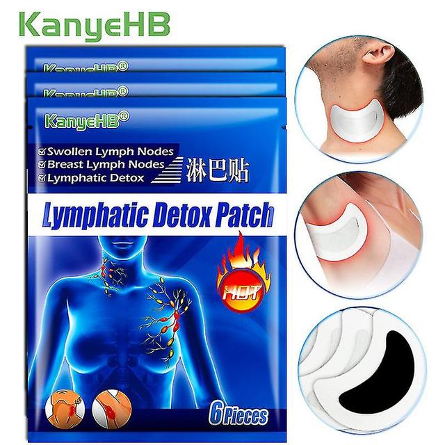 30pcs Lymphatic Detox Patch Neck Breast Armpit Lymphatic Herbs Drainage Patches Promotes Lymph Drainage Expulsion Of Toxins on Productcaster.