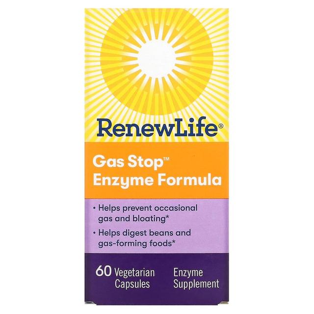 Renew Life, Gas Stop Enzyme Formula, 60 wegetariańskich kapsułek on Productcaster.